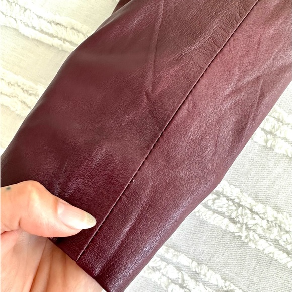 Walter Baker Vikki Two Toned Motorcycle Leather Jacket - Picture 15 of 16